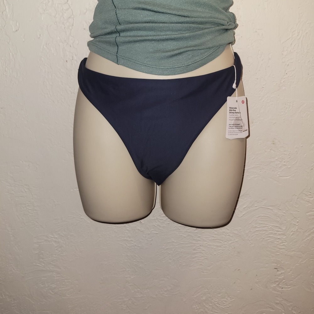 lululemon athletica Navy Blue One-Piece Swimsuit (Bottom Front View)